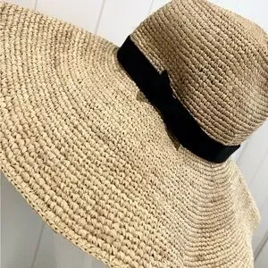 J. Crew | Accessories | J Crew Raffia Straw Hat Large Brim  display picture 1
